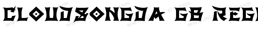 cloudsongda gb regular字体转换
